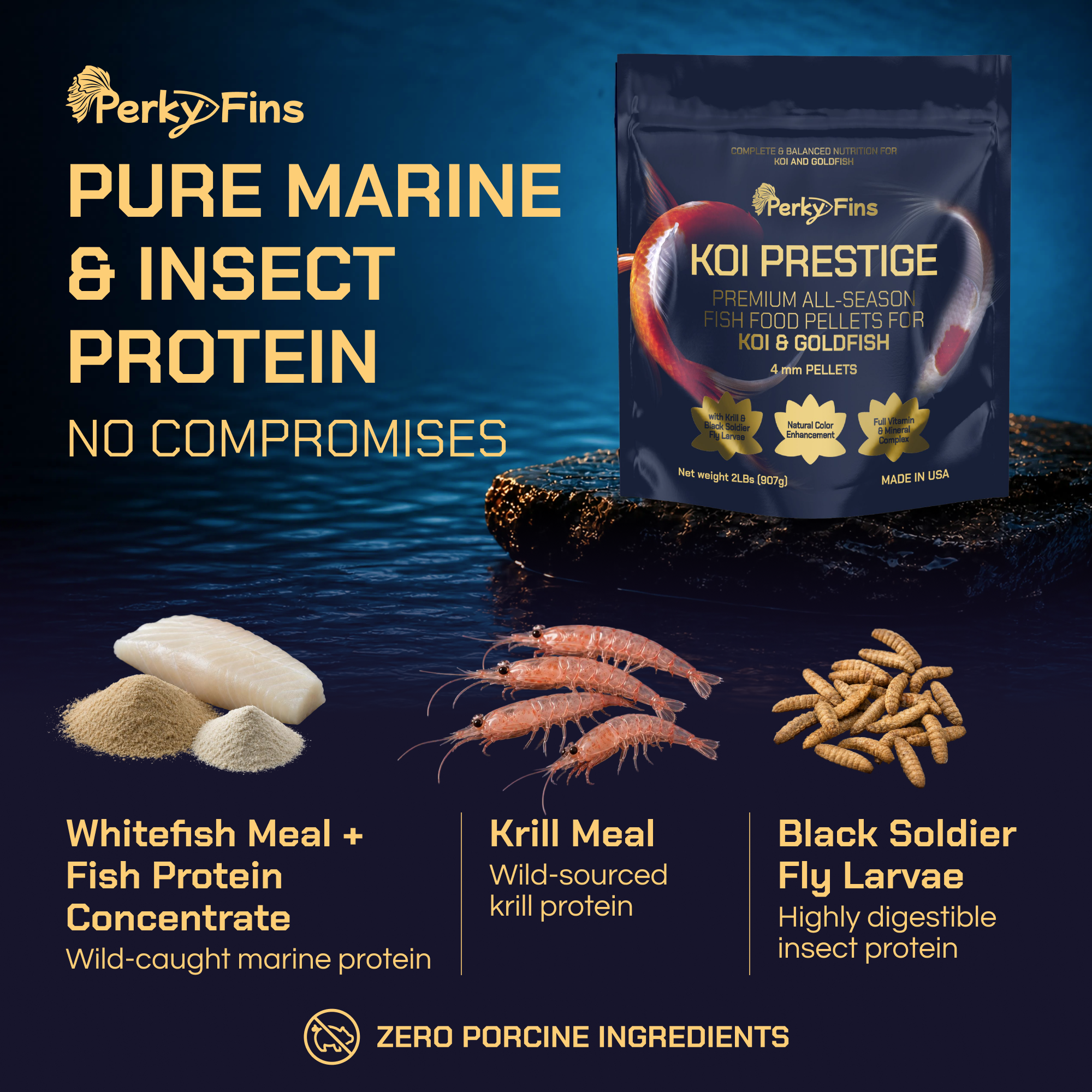 Koi Prestige — Premium All-Season Koi Food