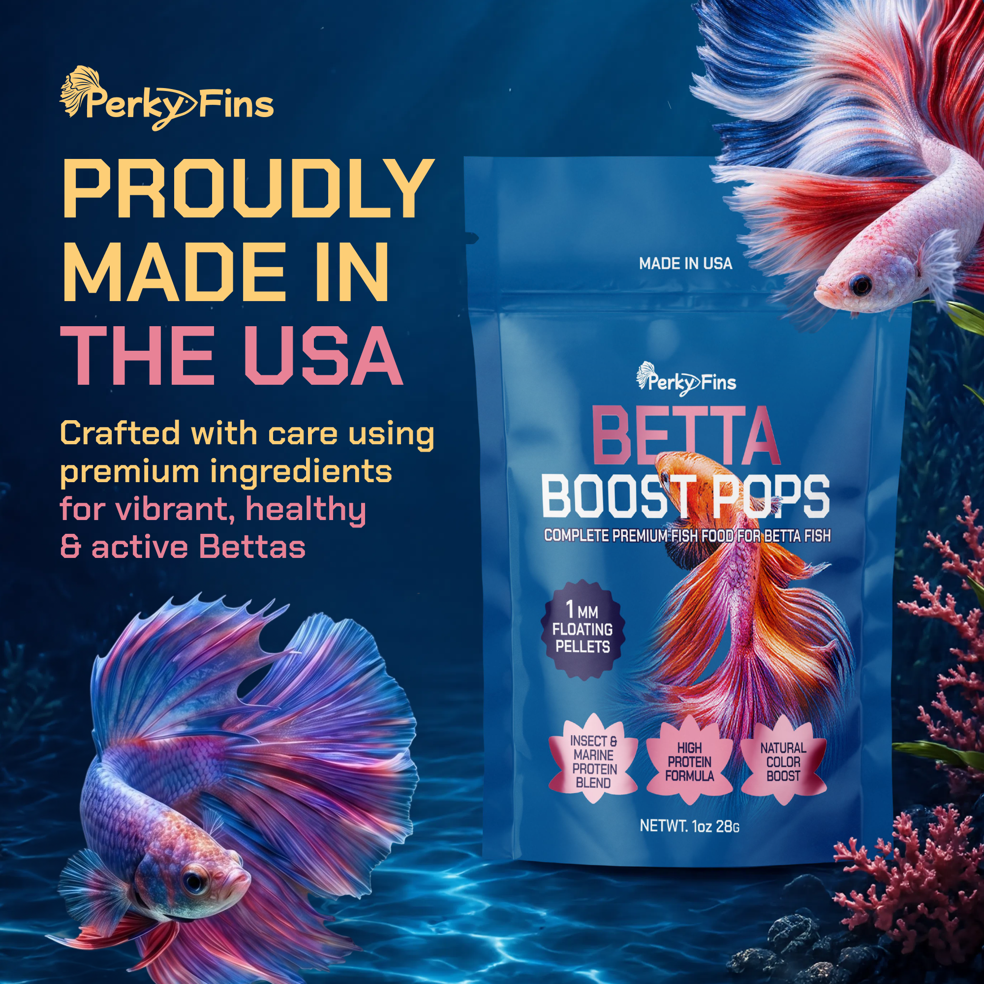 Perky Fins® Betta Boost Pops