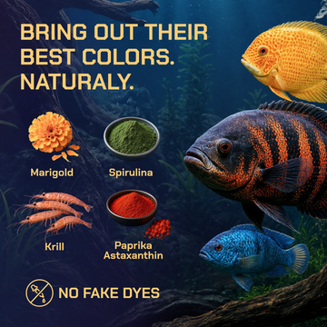 Perky Fins® Pure Predator Cichlid Fish Food Pellets