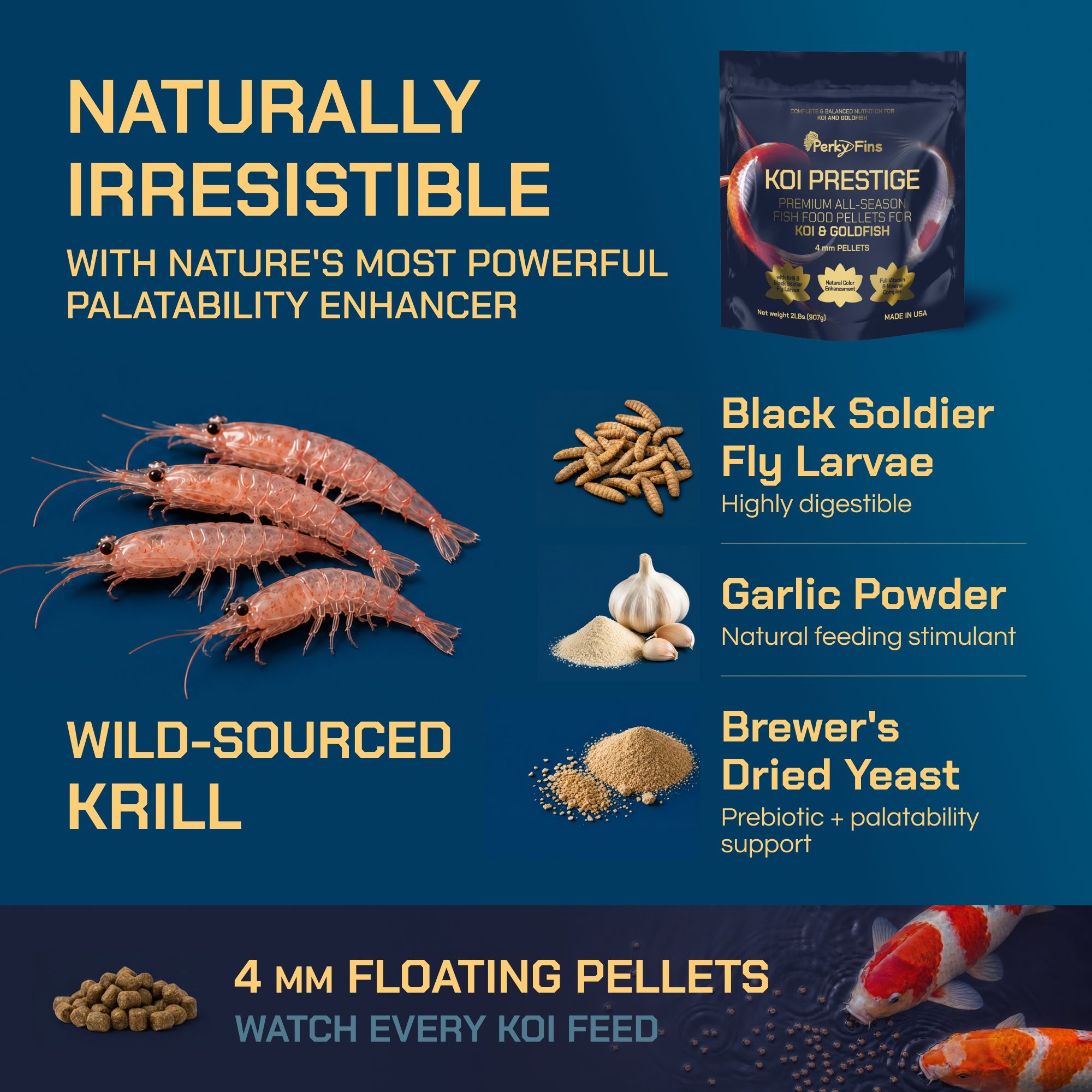 Koi Prestige — Premium All-Season Koi Food