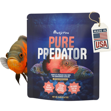 Perky Fins® Pure Predator Cichlid Fish Food Pellets